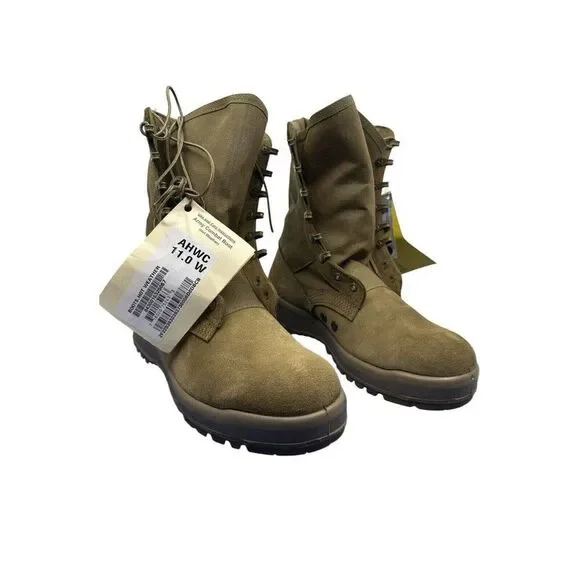Belleville Military Army Combat Boot Hot Weather‎ Coyote AHWC Size 11.0W NWTS
